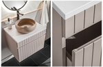 Meble łazienkowe ICONIC CASHMERE 160, 2xUmywalka, Lustro, LED, 3 kolory