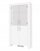 Witryna CEZAR 3, Witryna 100cm, Meble do Salonu CEZAR, LED, Biały