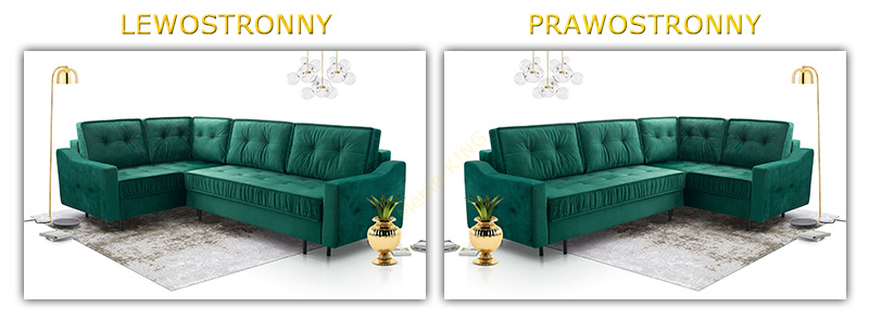 Narożnik z funkcją spania AKITA 289 cm, Rozkładany, 2xPojemnik, Rogówka