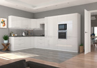 Front do zmywarki LARA ZM 570x596 BIAŁY/CAPPUCCINO POŁYSK