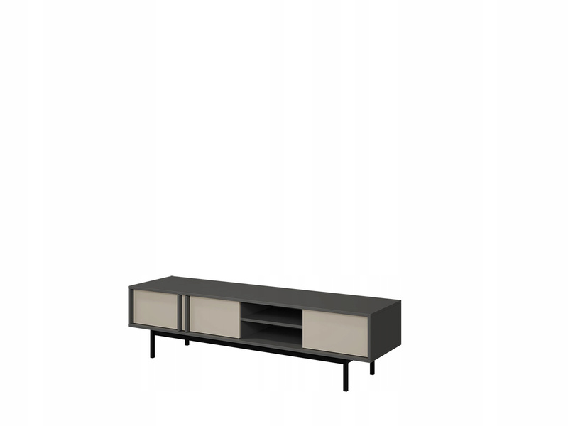 Szafka RTV ALSY 9 163cm, Meble Pokojowe ALSY Antracyt / Aloes