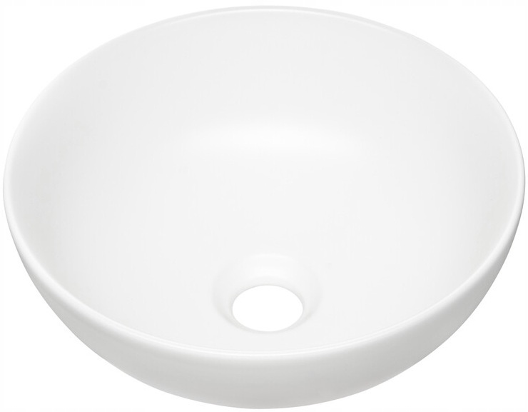 Umywalka nablatowa DOMI 32cm Czarny Mat