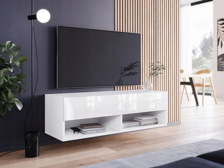 Szafka RTV A 100cm Kastanien Breslaw, do salonu, wisząca, stojąca