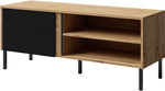 Szafka RTV MIA 7, RTV 120cm, Dąb Odwieczny / Czarny