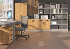 Komoda biurowa wysoka MALTA 850 2F Dąb Artisan