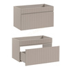 Meble łazienkowe ICONIC CASHMERE 160, 2xUmywalka, Lustro, LED, 3 kolory