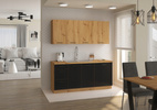Szafka kuchenna górna narożna MODENA 60x60 GN-72 (45°) 1F DĄB ARTISAN