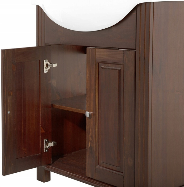 Szafka pod umywalkę 85cm, drzwi, Meble łazienkowe RETRO Brąz