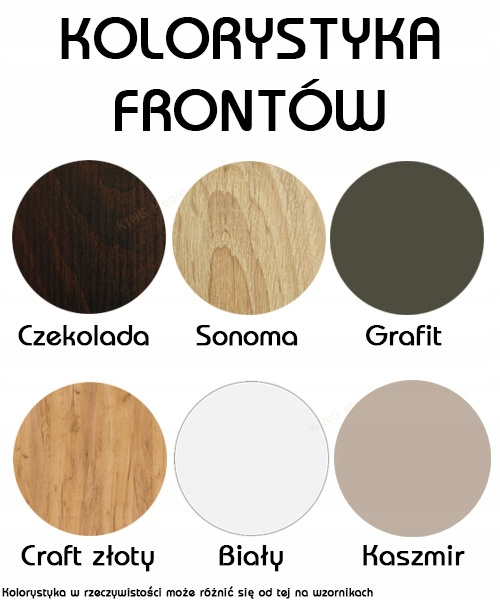 Szafa przesuwna A12 125 / 245 / 62 lustro, różne kolory i rozmiary