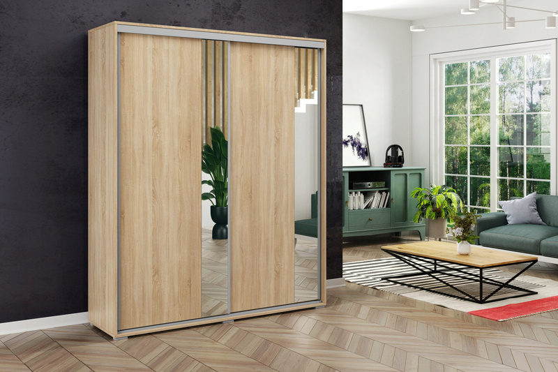 Szafa przesuwna A4 200 / 245 / 62 lustro, różne kolory i rozmiary