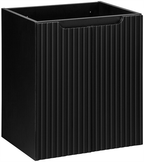Zestaw meblowy 50cm, blat, Meble łazienkowe NOVA Czarny Mat/Dąb Coast Evoke