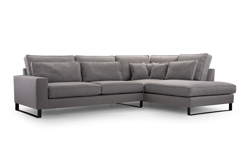 Duży Narożnik do salonu CORBLACK 314 cm, Rogówka