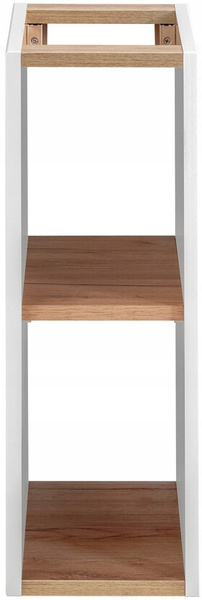 Szafka pod blat 20cm, Meble łazienkowe CAPRI Biały Połysk / Dąb Craft Złoty