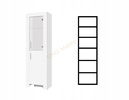 Witryna CEZAR 6P, Witryna 60cm, Meble do Salonu CEZAR, LED, Biała