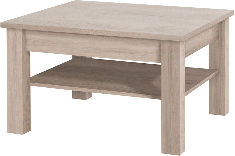 Ława CEZAR 18, Stolik kawowy 80cm, Biała