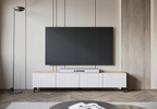 Szafka RTV PHUKET 190 Dąb Artisan / Białe Ryfle