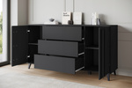 Komoda HELSINKI 150 Czarny Grafit
