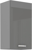 Szafka kuchenna górna GREY 45 G-72 1F SZARY POŁYSK / SZARY PLATYNOWY