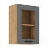 Meble kuchenne zestaw LUNA DUST GREY / DĄB ARTISAN kuchnia szafki 260cm