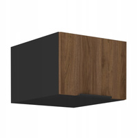Szafka kuchenna górna nadstawka MONZA 50 NAGU-36 1F ORZECH OKAPI/CZARNY MAT