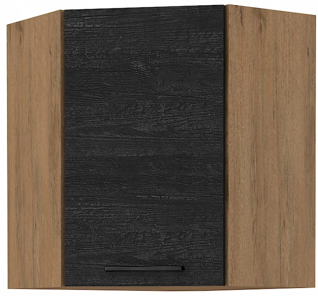 Szafka kuchenna górna VIGO 60x60 GN-72 (45°) 1F DARK WOOD / DĄB LANCELOT