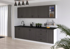 Szafka kuchenna STILO 60 DP-210 2F DUSTGREY/BIAŁY MAT