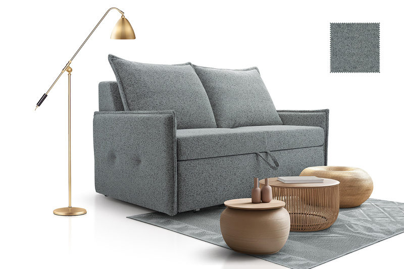 Sofa z funkcją spania VANESSA 162 cm, Rozkładana, Pojemnik
