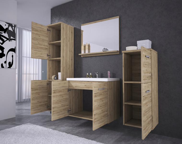 Meble łazienkowe MALO, lustro, umywalka BODEGA