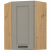 Szafka kuchenna górna LUNA 60x60 GN-90 (45°) 1F CLAY GREY / DĄB ARTISAN