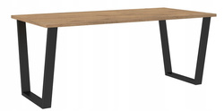 Stół loftowy do jadalni CEZAR 185x90 DĄB LANCELOT
