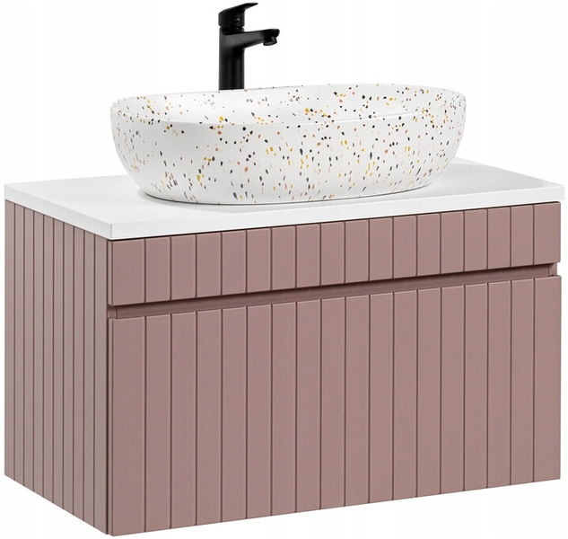 Blat łazienkowy 80cm, Meble łazienkowe BIAŁY