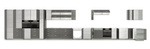Front do zmywarki GREY ZM 713 x 446 SZARY POŁYSK / SZARY PLATYNOWY