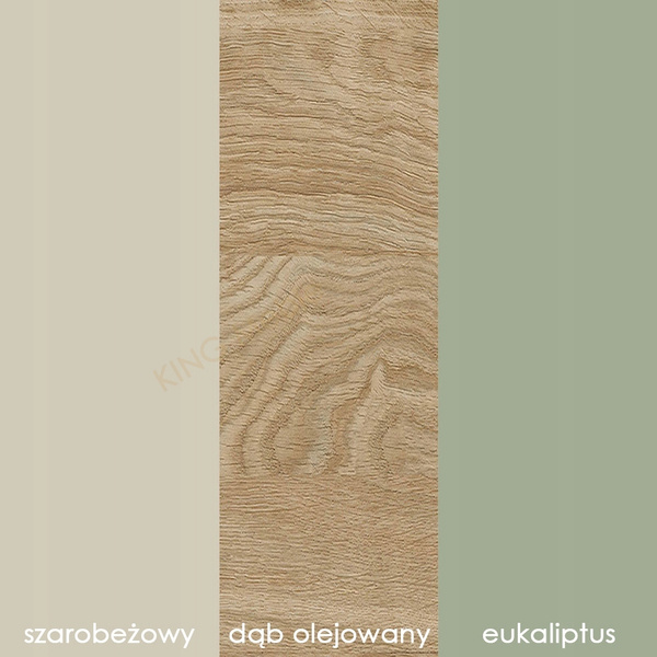 Meble Młodzieżowe YUKI, Zestaw nr 1, Meble do Salonu, Eukaliptus