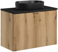 Zestaw meblowy 80cm, blat, umywalka, Meble łazienkowe NOVA Dąb Coast Evoke