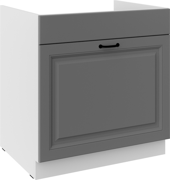 Szafka kuchenna dolna STILO 80 ZL 1S BB DUSTGREY/BIAŁY MAT