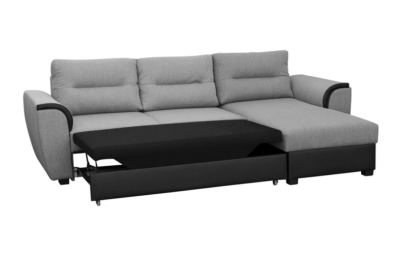 Narożnik z funkcją spania TOMEK 250 cm, Rozkładany, Rogówka