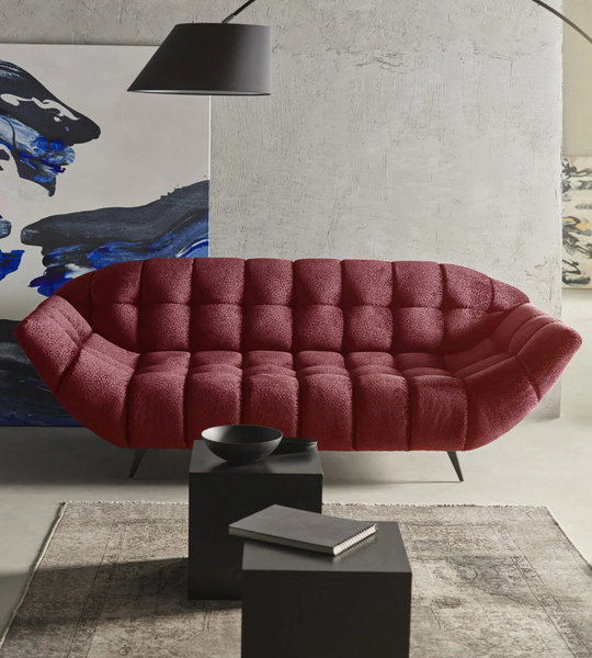Nowoczesna Sofa GAPPA 3 222 cm, Wysokoelastyczna Pianka, Sprężyny