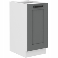Szafka kuchenna dolna LUNA 40 D 1F BB DUST GREY / BIAŁY MAT