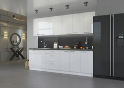 Meble kuchenne LARA zestaw mebli BIAŁY/BIAŁY POŁYSK 260cm