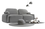 Kanapa Rozkładana, Sofa z funkcją spania SEVILLA 232 cm, Pokrowiec