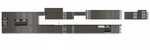Front do zmywarki STILO ZM 713x446 GRAFIT MAT/BIAŁY MAT