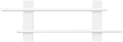 Półka wisząca CEZAR 24, Półka 120cm, Biała