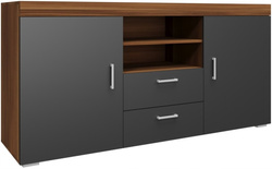 Komoda SAMBA 5, Komoda 164cm, Śliwa / Grafit