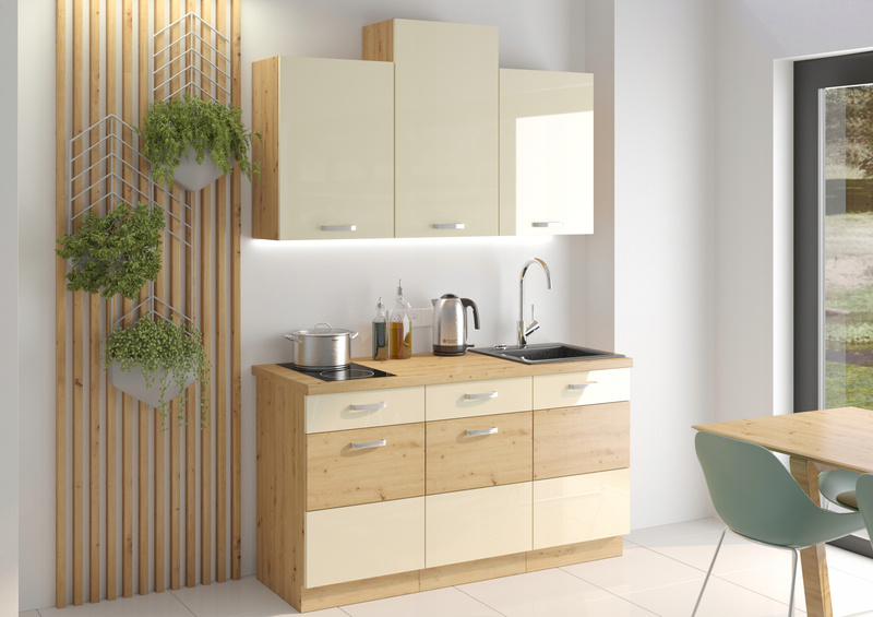 Szafka kuchenna ARTISAN 60x60 GN-72 (45°) 1F CAPPUCCINO POŁYSK/DĄB ARTISAN