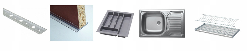 Meble kuchenne STILO DUSTGREY/DĄB ARTISAN zestaw narożny kuchnia szafki