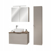 Meble łazienkowe SANTA FE TAUPE 80, Umywalka, Szafka z Lustrem, LED, Taupe