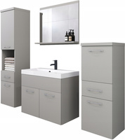 Meble łazienkowe ALBA SZARY PALLAD, umywalka, lustro