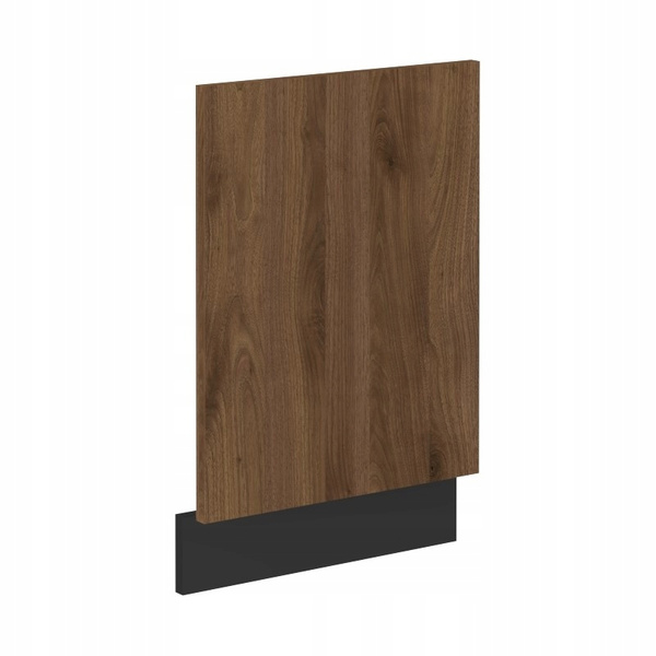 Front do zmywarki MONZA ZM 570 x 446 ORZECH OKAPI / CZARNY MAT