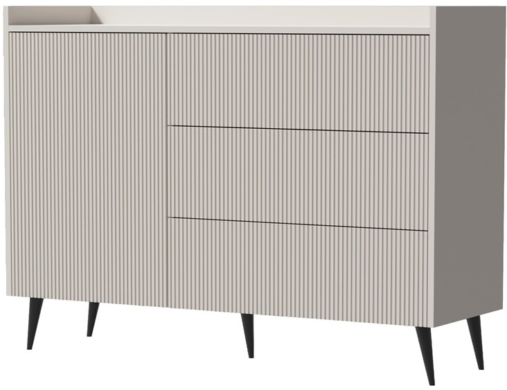 Komoda ADEMO 4 126cm, Meble pokojowe Orzech