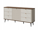 Komoda MARLY 9 160cm, Meble Pokojowe MARLY, KASZMIR / ORZECH
